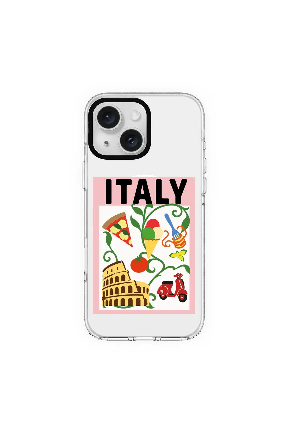 I Am Italian-Clear Kılıf Magsafe Özellikli - Iphone 15 Plus - 0