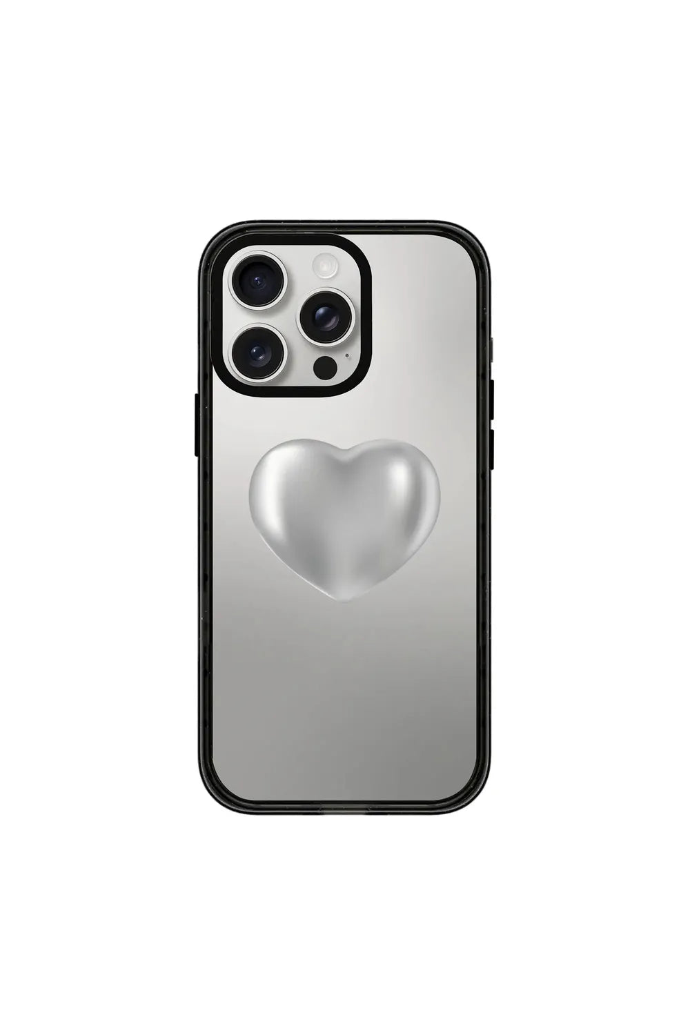 Silver Heart-Power Kılıf - Iphone 15 Pro - 0