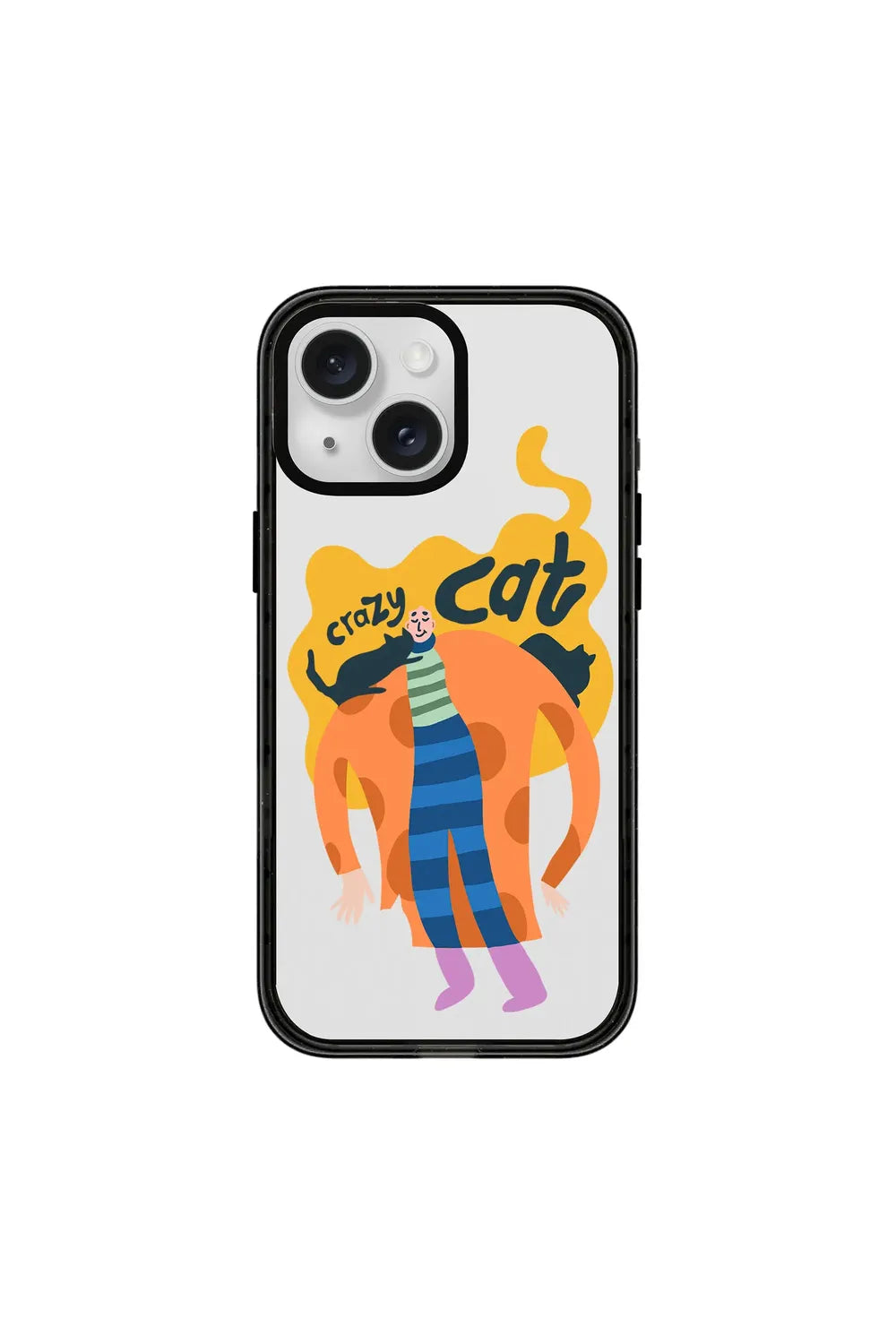 Crazy Cat-Power Kılıf - Iphone 15 - 0