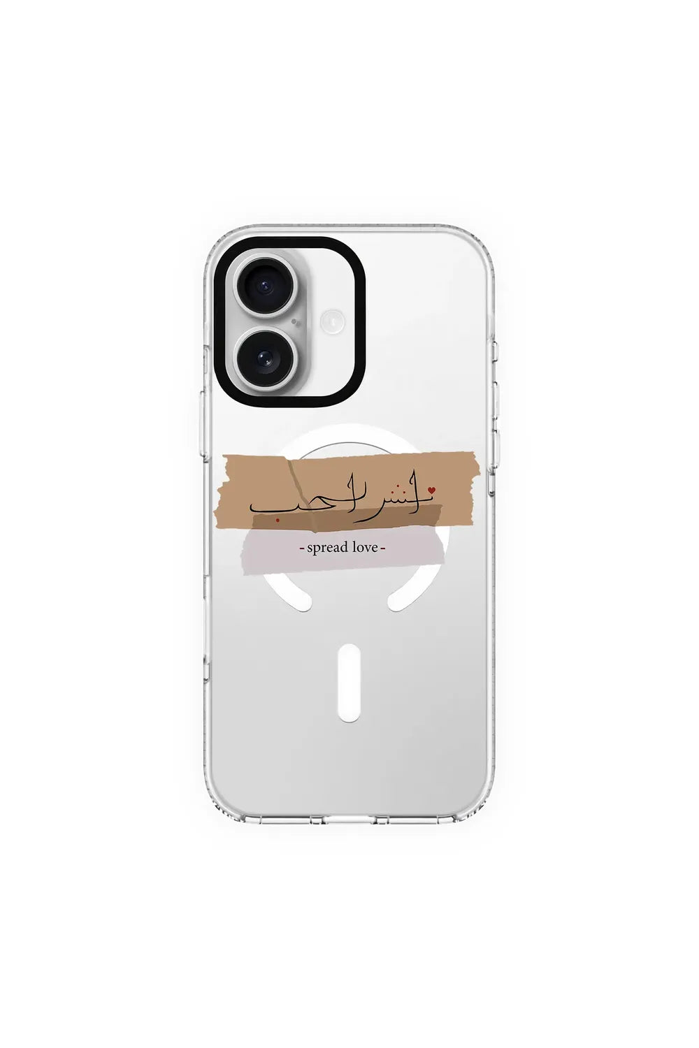 Spread Love-Clear Kılıf Magsafe Özellikli - Iphone 17e - 0