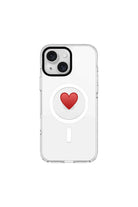 Spread Heart-Clear Kılıf Magsafe Özellikli - Iphone 15 - 0