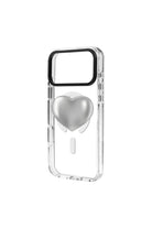 Silver Heart-Clear Kılıf Magsafe Özellikli - Iphone 17 Pro Max - 1