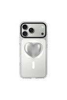 Silver Heart-Clear Kılıf Magsafe Özellikli - Iphone 17 Pro - 0