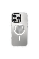 Silver Heart-Clear Kılıf Magsafe Özellikli - Iphone 16 Pro - 0