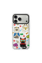 Royal Cats-Clear Kılıf Magsafe Özellikli - Iphone 17 Pro - 0