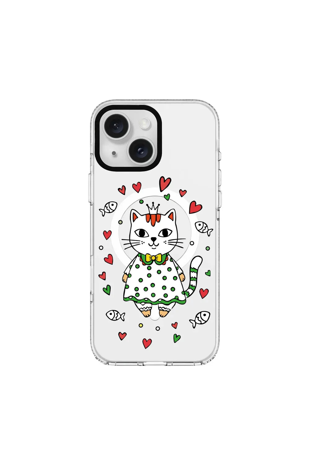 Princess Cat-Clear Kılıf Magsafe Özellikli - Iphone 15 - 0