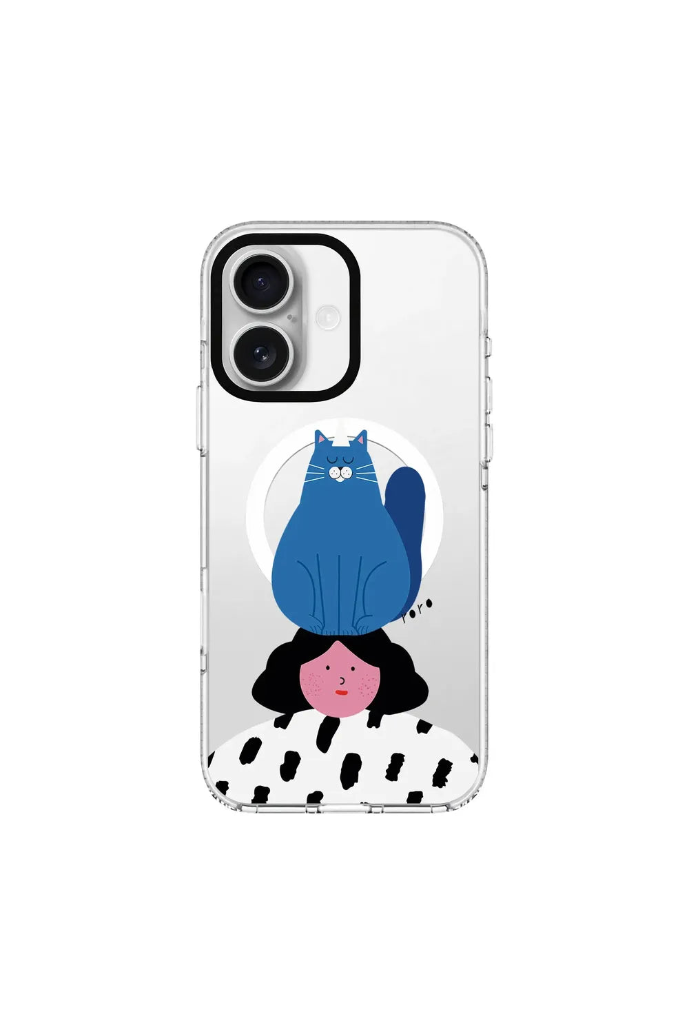 Naughty Cat-Clear Kılıf Magsafe Özellikli - Iphone 16 - 0