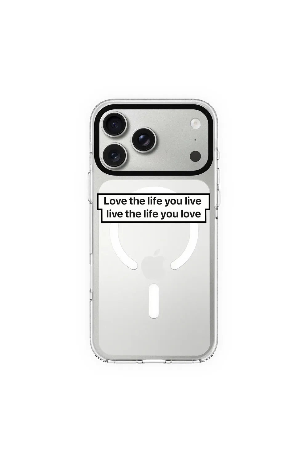 Love The Life-Clear Kılıf Magsafe Özellikli - Iphone 17 Pro Max - 0