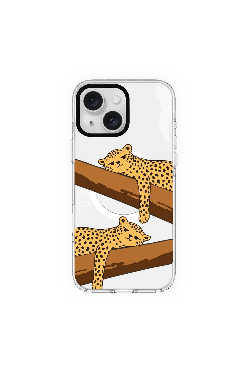 Leopard Siesta-Clear Kılıf Magsafe Özellikli - Iphone 15 - 0