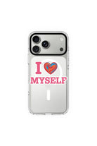 I Love Myself-Clear Kılıf Magsafe Özellikli - Iphone 17 Pro - 0