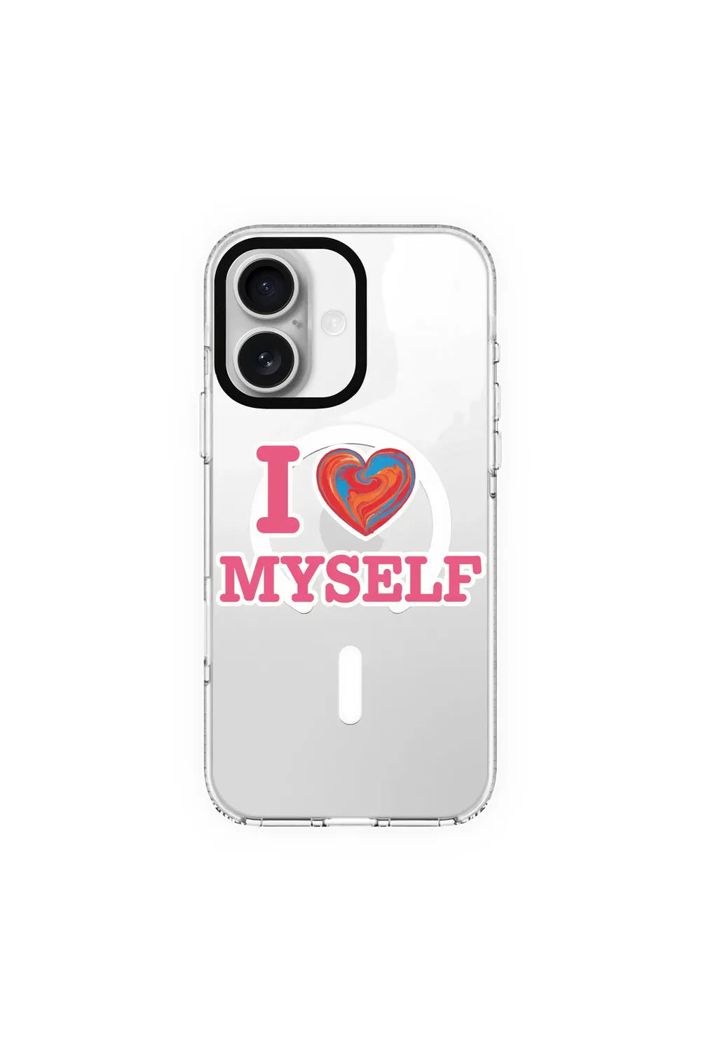 I Love Myself-Clear Kılıf Magsafe Özellikli - Iphone 17e - 0