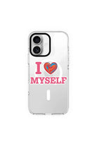 I Love Myself-Clear Kılıf Magsafe Özellikli - Iphone 16 Plus - 0