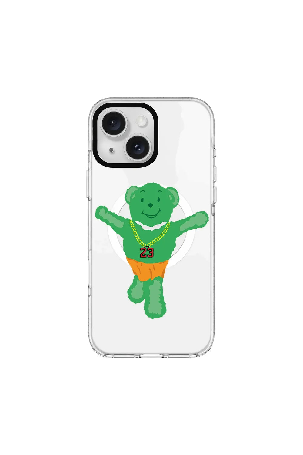 Green Bear-Clear Kılıf Magsafe Özellikli - Iphone 15 Plus - 0