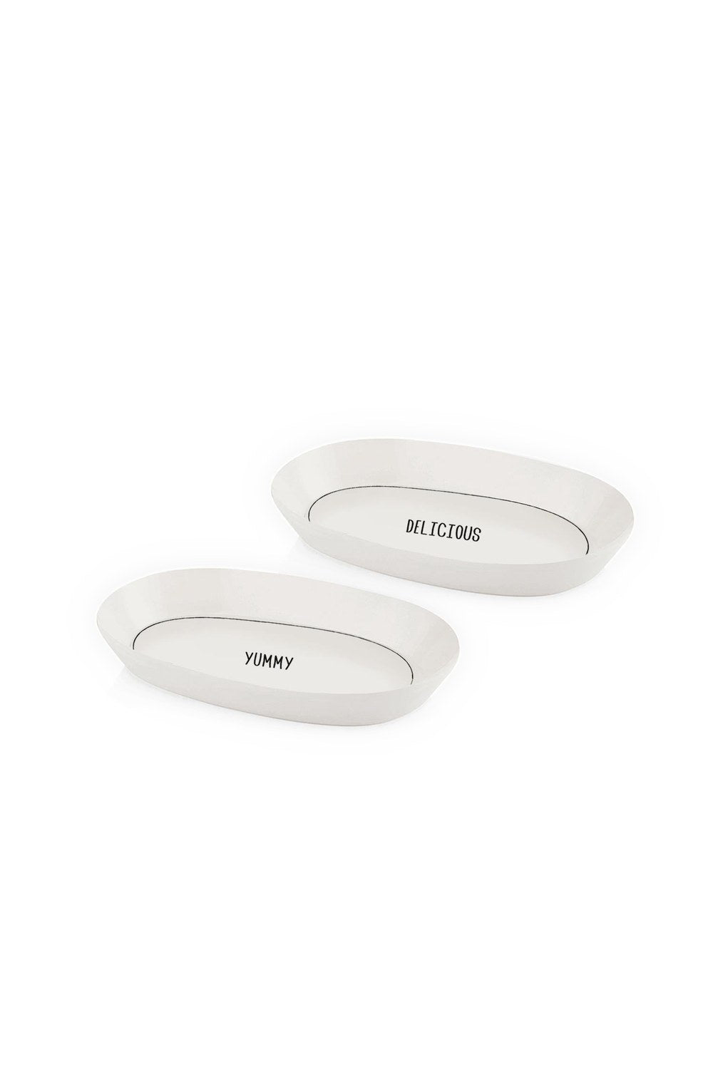 Daily Tunes Oval Servis Tabağı 2'li Set, 26 Cm - 2