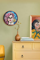 Popart Duvar Saati, Mavi, 30 Cm - 1