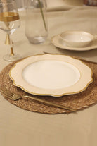 Jaswely Servis Tabağı 6 Parça, Krem, 27 Cm - 3