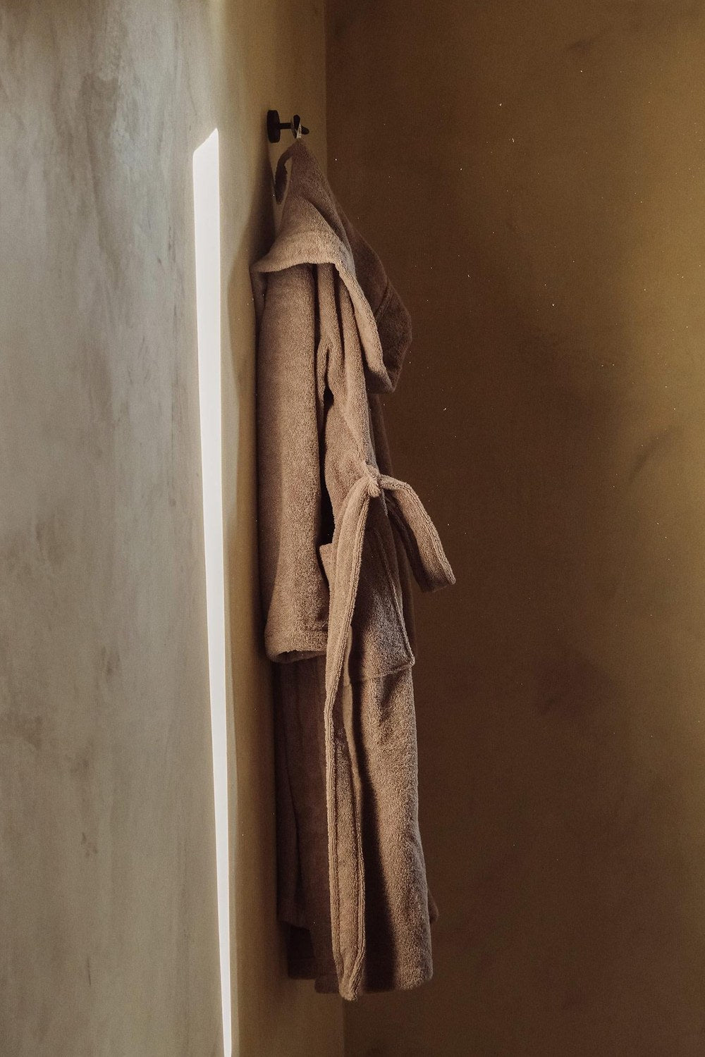 Fine Cotton Bornoz, Gri, S-M - 0