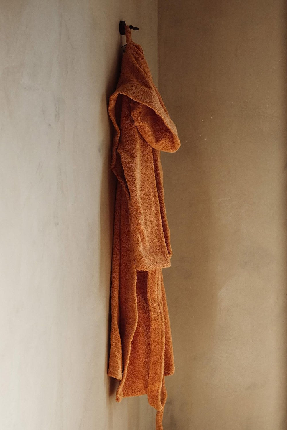 Fine Cotton Bornoz, Terracotta, S-M - 1