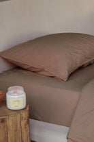 Cotta Wood Smooke Çift Kişilik Çarşaf 260x240 Cm - 0