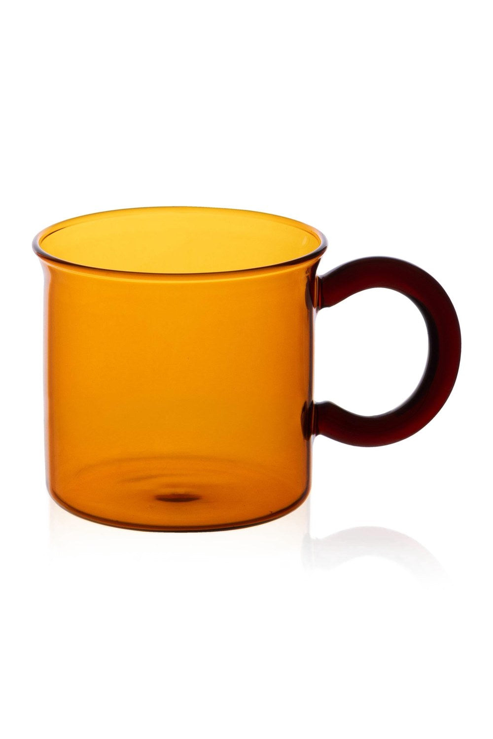 Renkli Cam Kupa, Amber, 230 Ml - 1