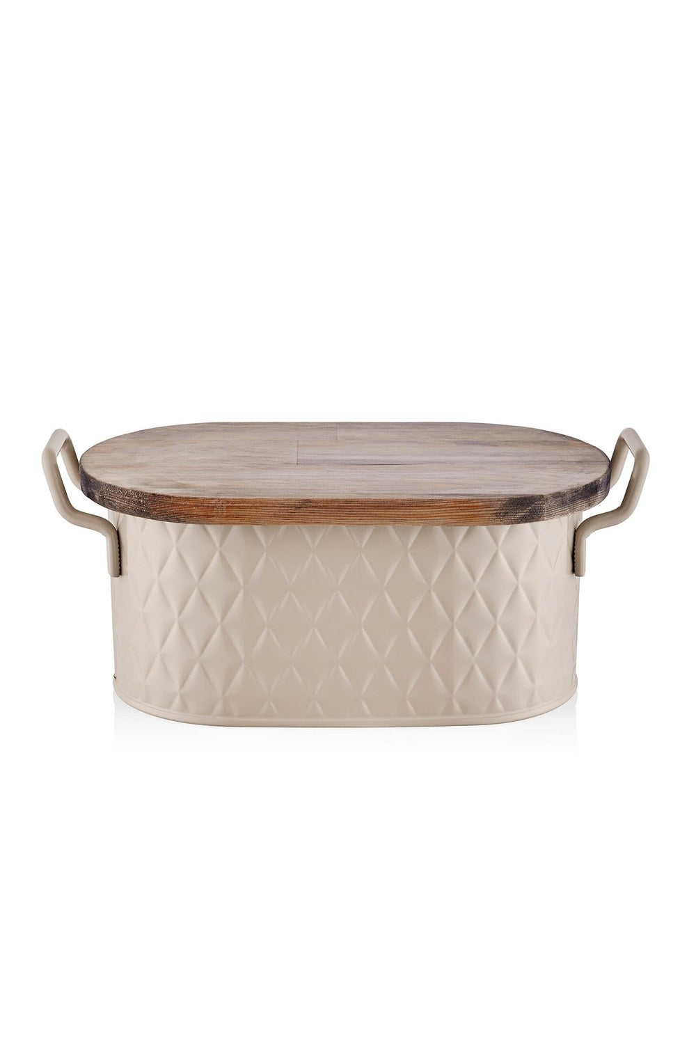 Prizma Ekmek Saklama Kabı, Karamel, 40 × 22 × 18 Cm - 0