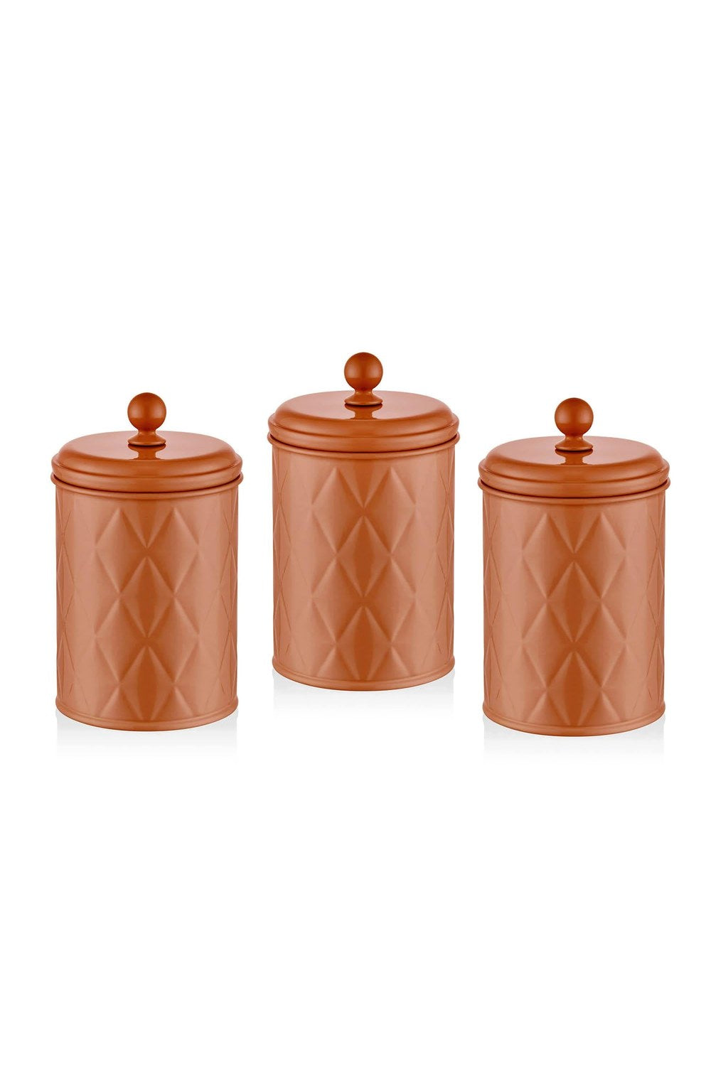 Prizma Çay Şeker Kahve Kavanozu, Terracotta, 1 Lt - 0