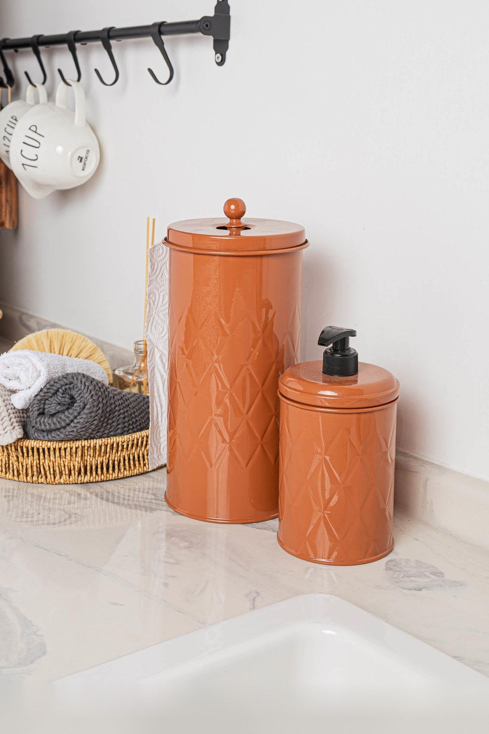 Prizma Sıvı Sabunluk Terracota 500 Ml - 1