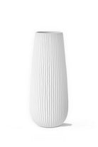 Pure Dekoratif Vazo, Beyaz, 17 × 17 × 41 Cm - 0