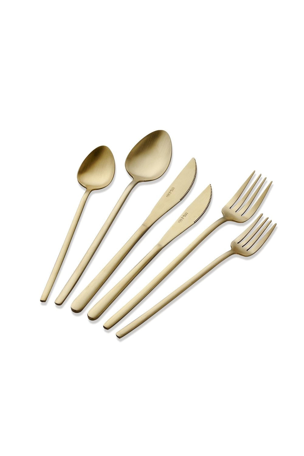 Giallo Çatal Kaşık Bıçak Takımı, Mat Gold, 36 Parça - 3