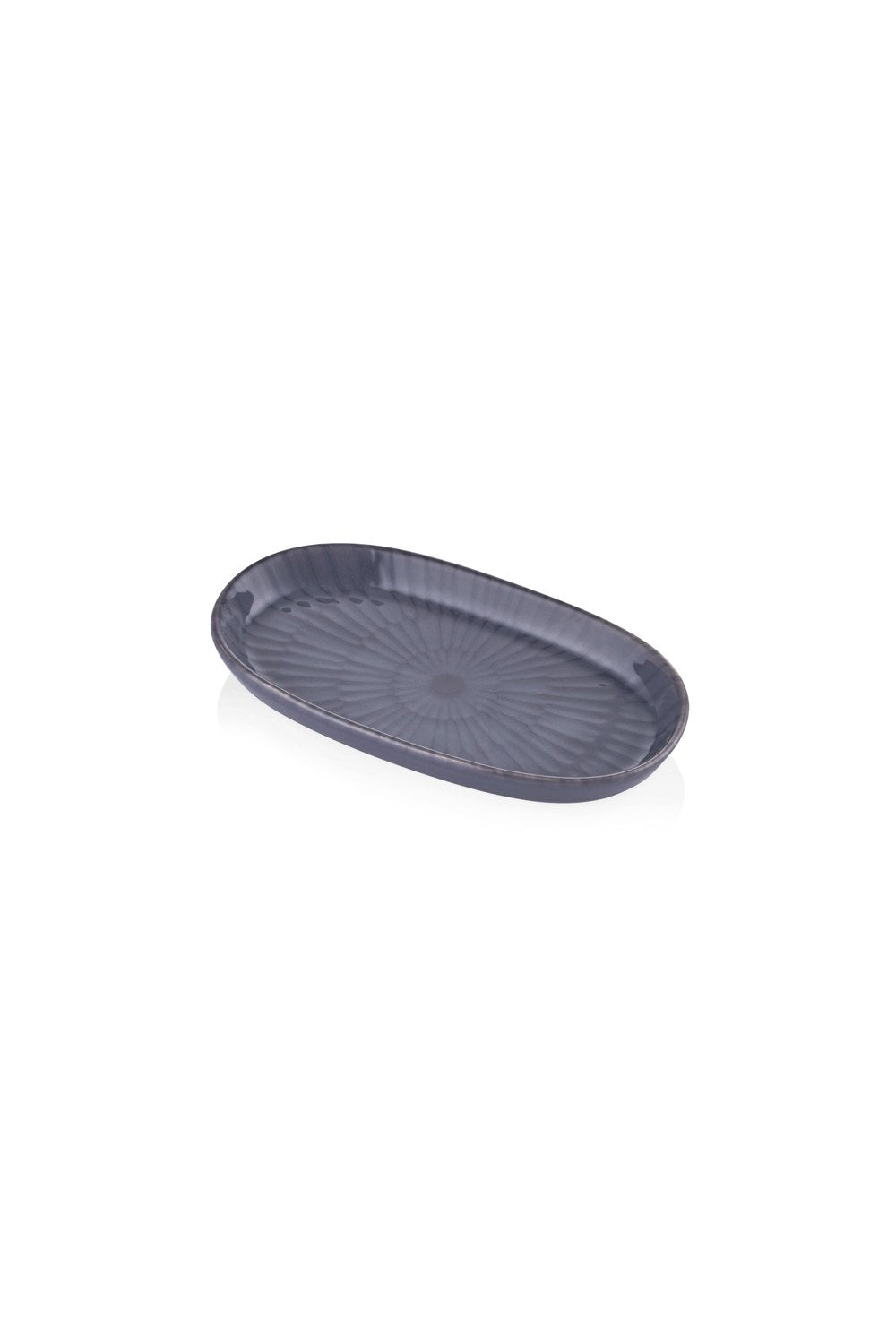 Noon Oval Servis Tabağı 2'li, Gri, 17 Cm - 3