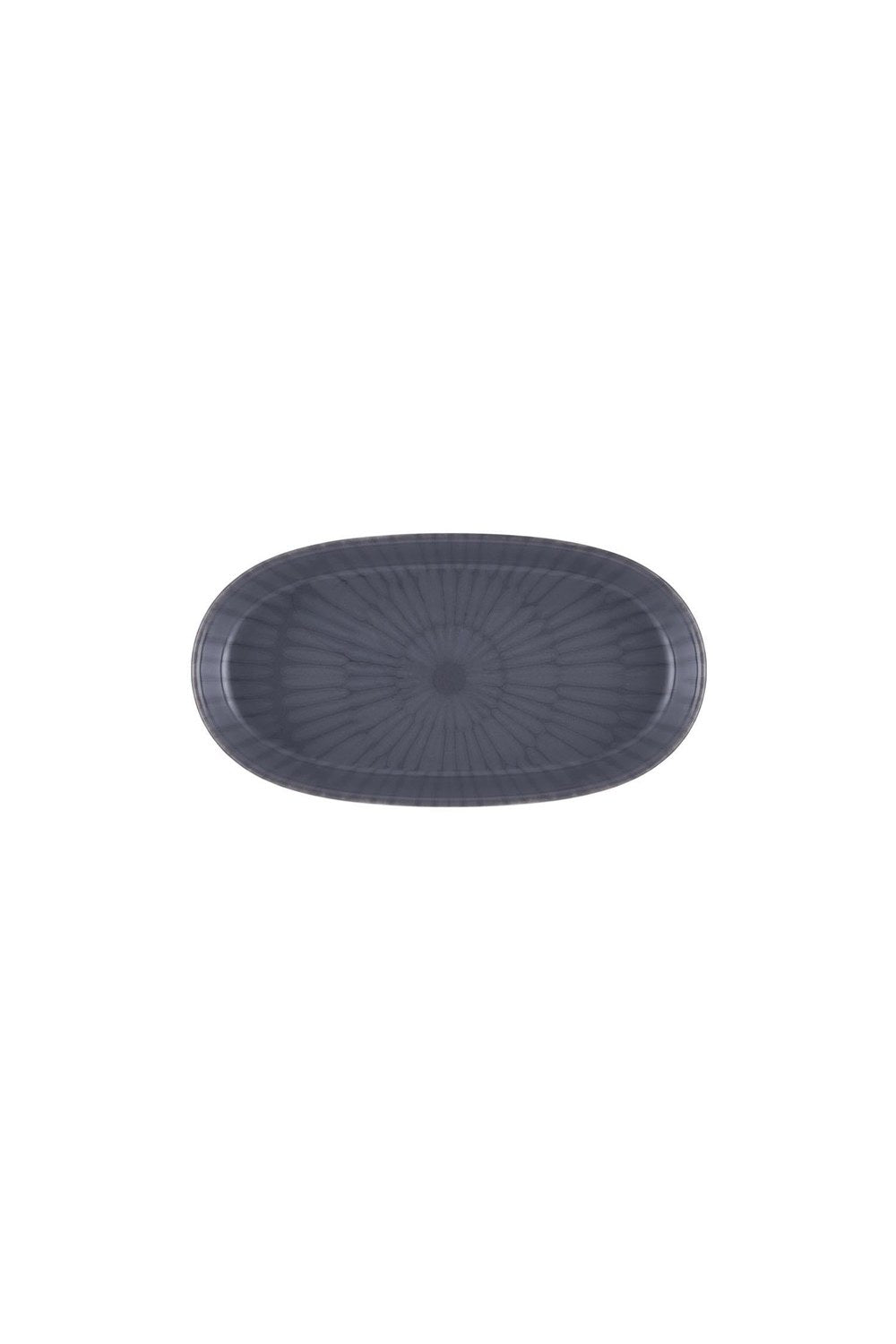 Noon Oval Servis Tabağı 2'li, Gri, 17 Cm - 4