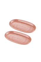 Noon Oval Servis Tabağı 2'li, Somon, 26 Cm - 2