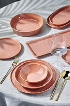 Noon Oval Servis Tabağı 2'li, Somon, 26 Cm - 4