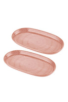 Noon Oval Servis Tabağı 2'li, Somon, 29 Cm - 2