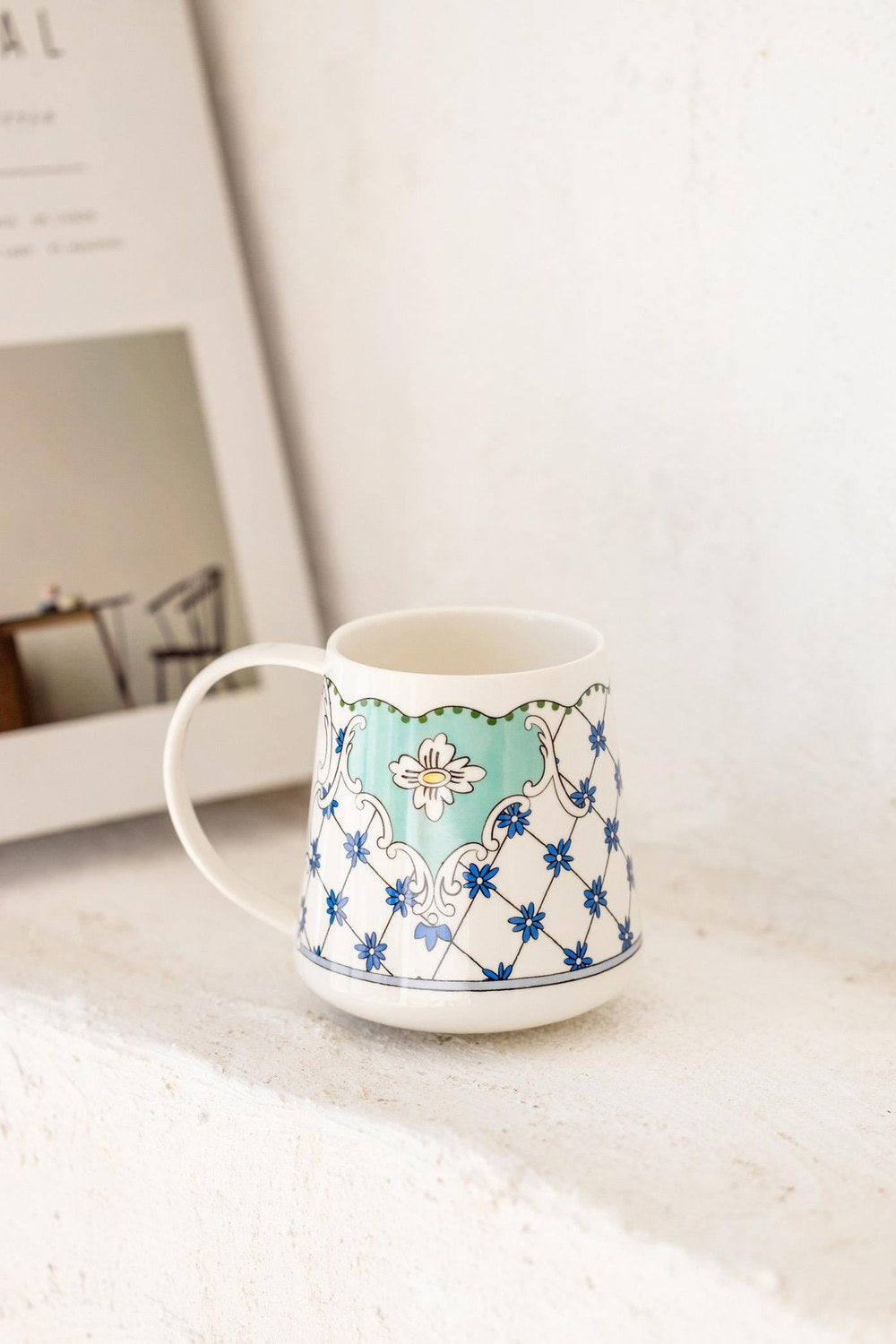 Amore Blue Porselen Kupa 340 Cc - 0