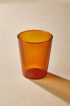 Striped Borosilikat Cam Bardak Amber 400 Ml - 0