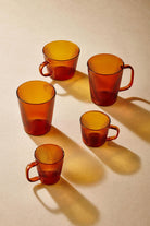 Striped Borosilikat Cam Bardak Amber 400 Ml - 2