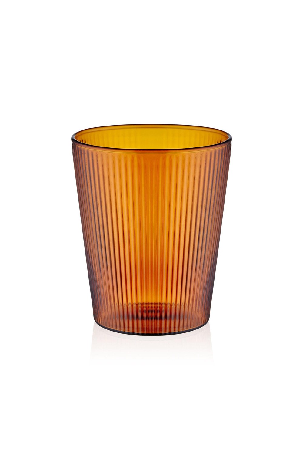 Striped Borosilikat Cam Bardak Amber 400 Ml - 3