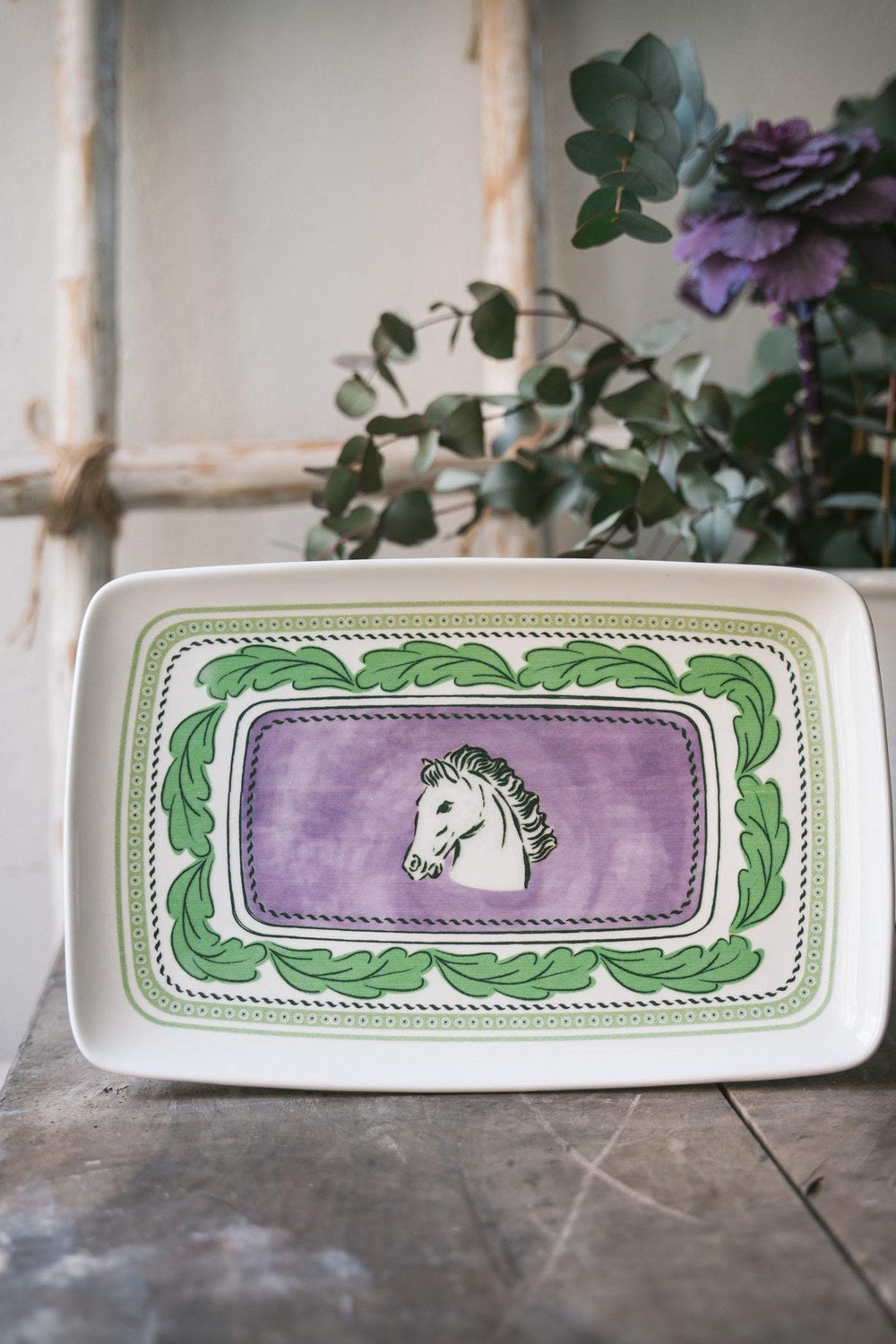 Provence Lavanta Dikdörtgen Servis Tabağı 31x20 Cm - 0