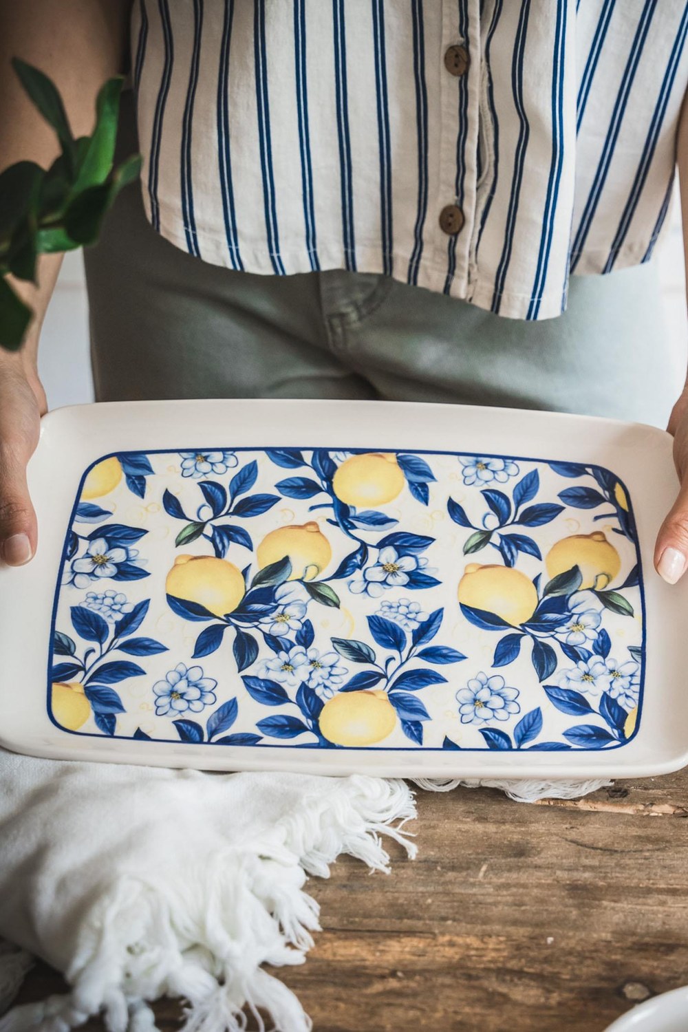 Odore Di Limone Dikdörtgen Servis Tabağı 31x20 Cm - 1