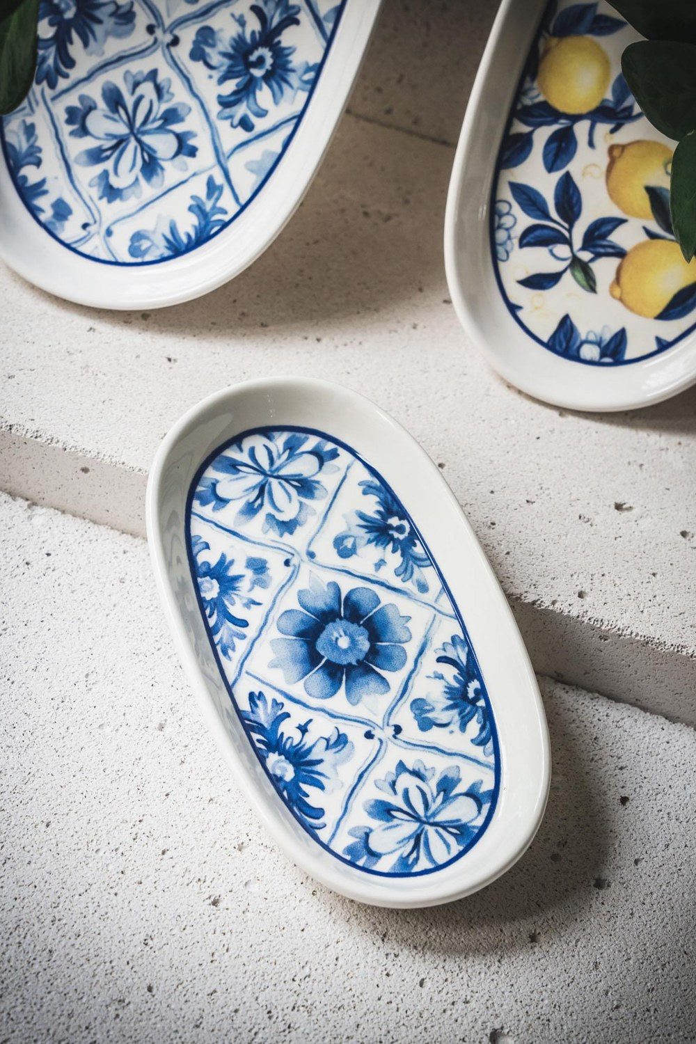 Odore Di Limone Oval Servis Tabağı 2'li, 17 × 11 Cm - 0