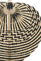 Dekoratif Bambu Duvar Dekoru, Siyah, 21 × 21 × 28 Cm - 1