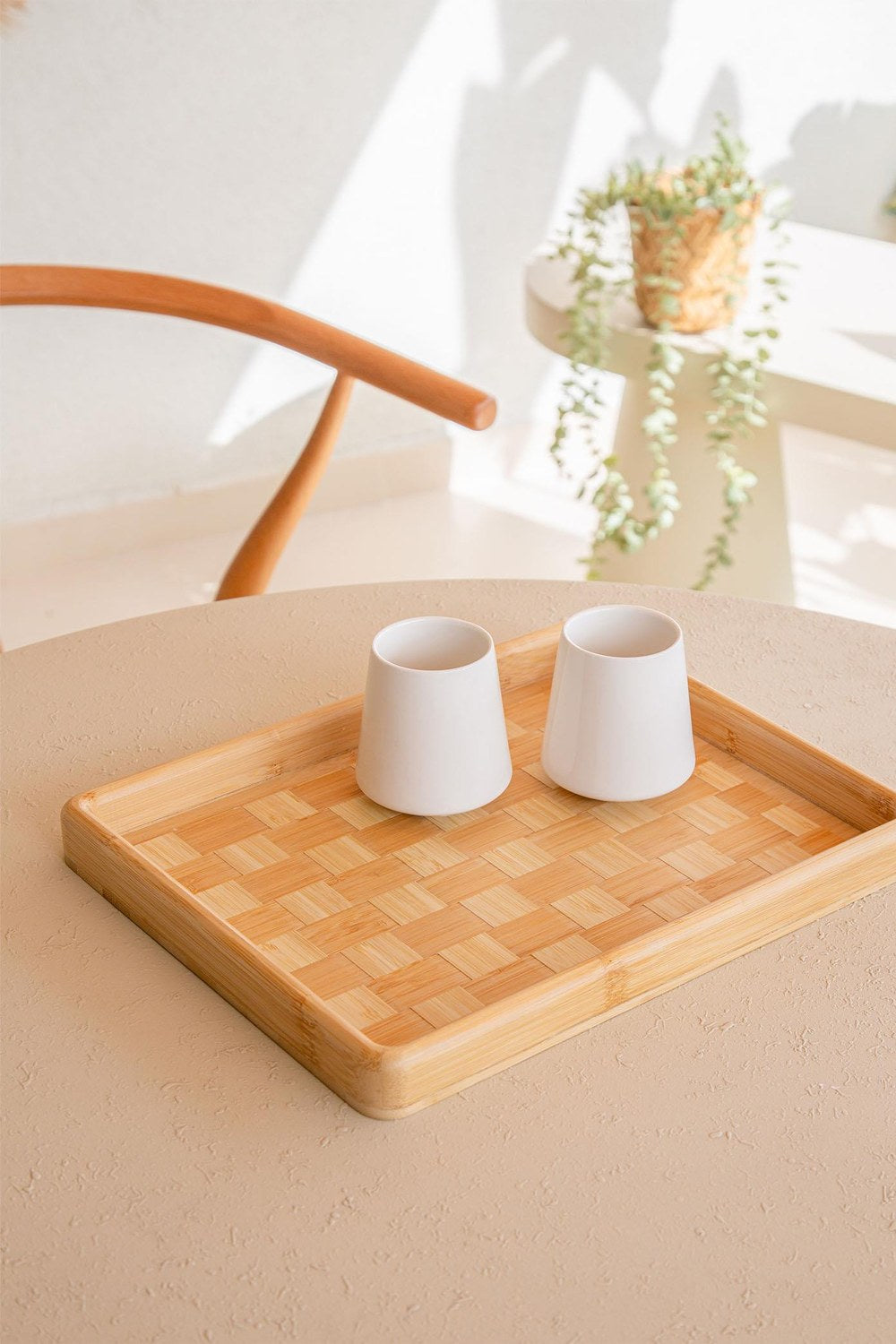 Wicker Bambu Tepsi, 31 × 25 × 3 Cm - 3