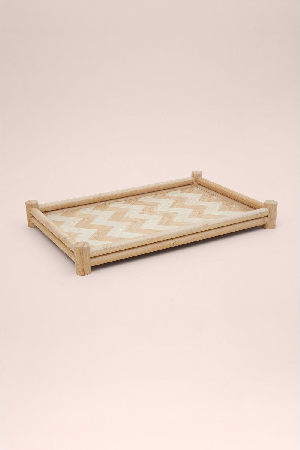 Wicker Bambu Tepsi, 41 × 28 × 5 Cm - 2