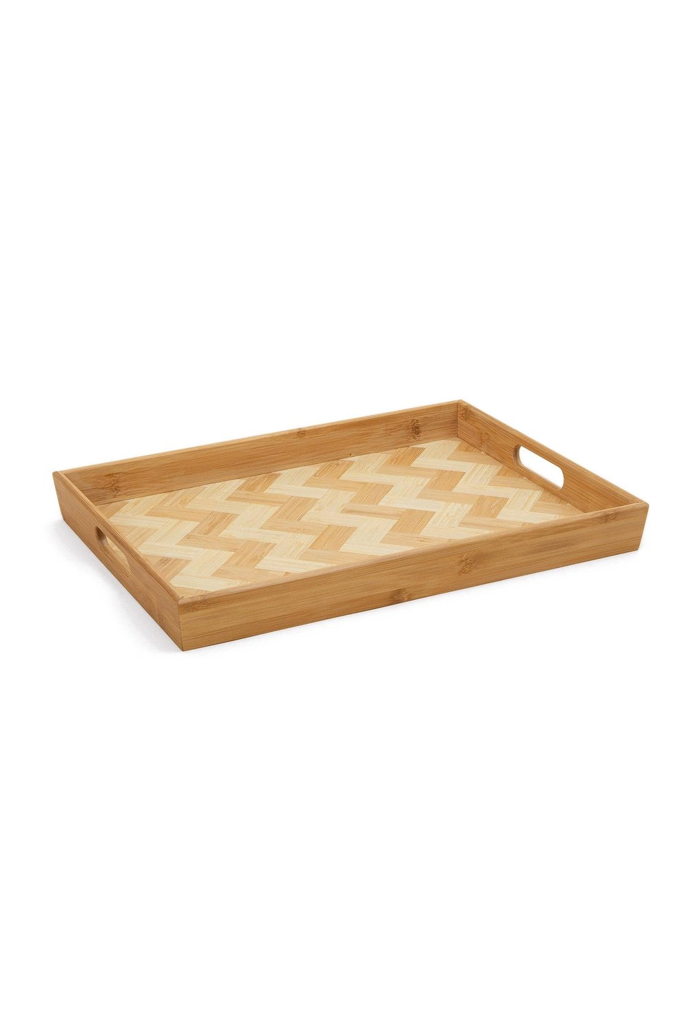 Wicker Bambu Tepsi, 40 × 30 × 4 Cm - 2