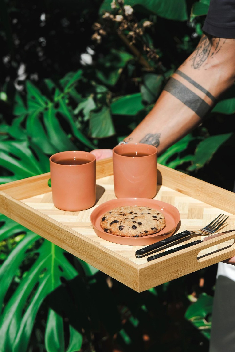 Wicker Bambu Tepsi, 33 × 23 × 4 Cm - 3