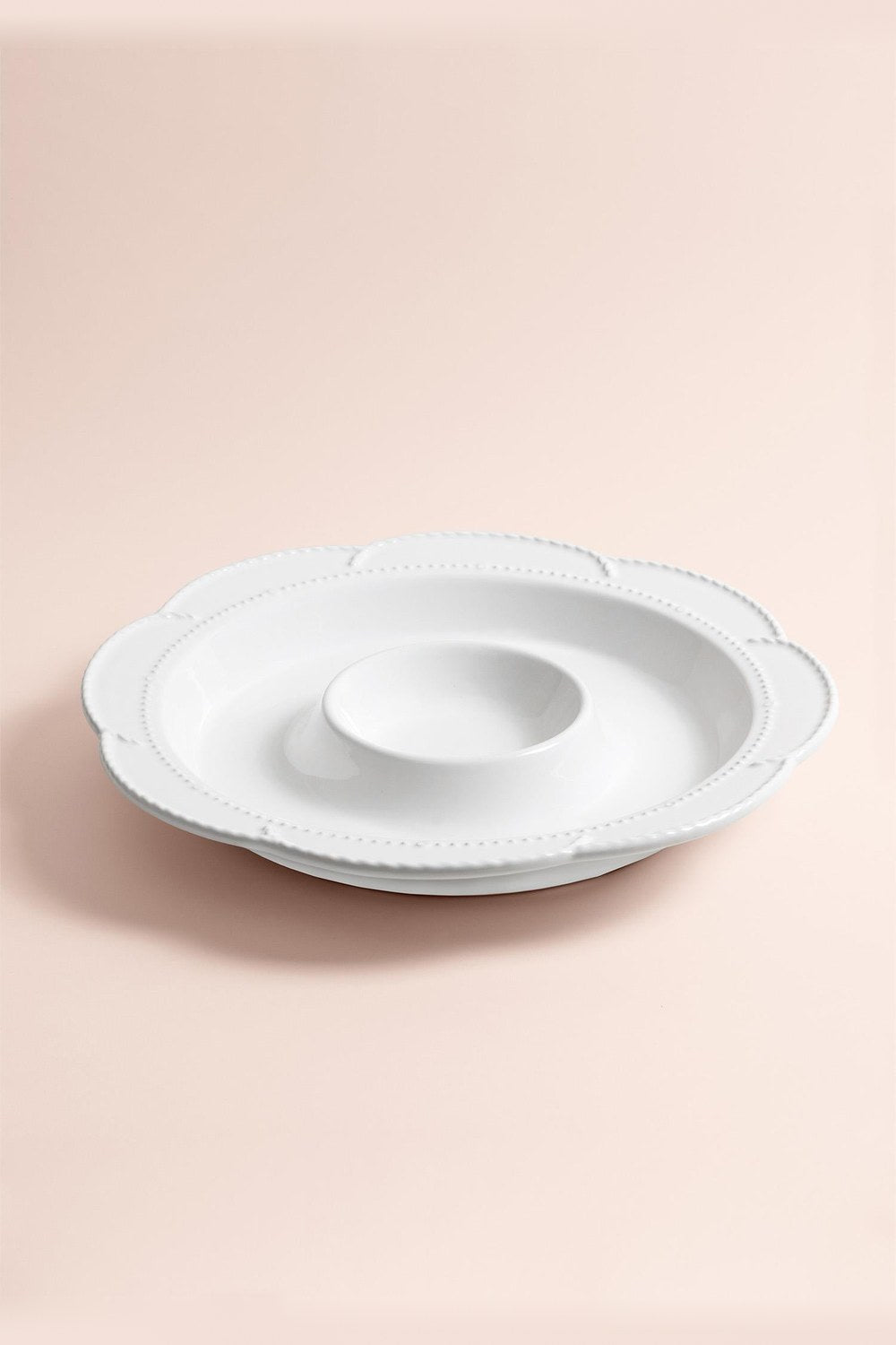 Grande Servis Tabağı Bölmeli Beyaz 39 Cm - 1