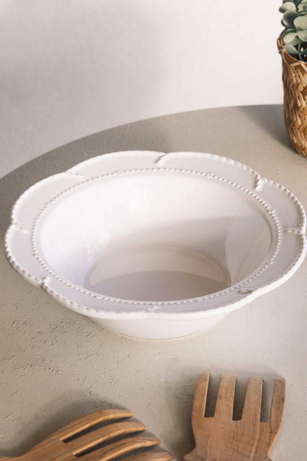 Grande Salata Kasesi Beyaz 31x9 Cm - 0