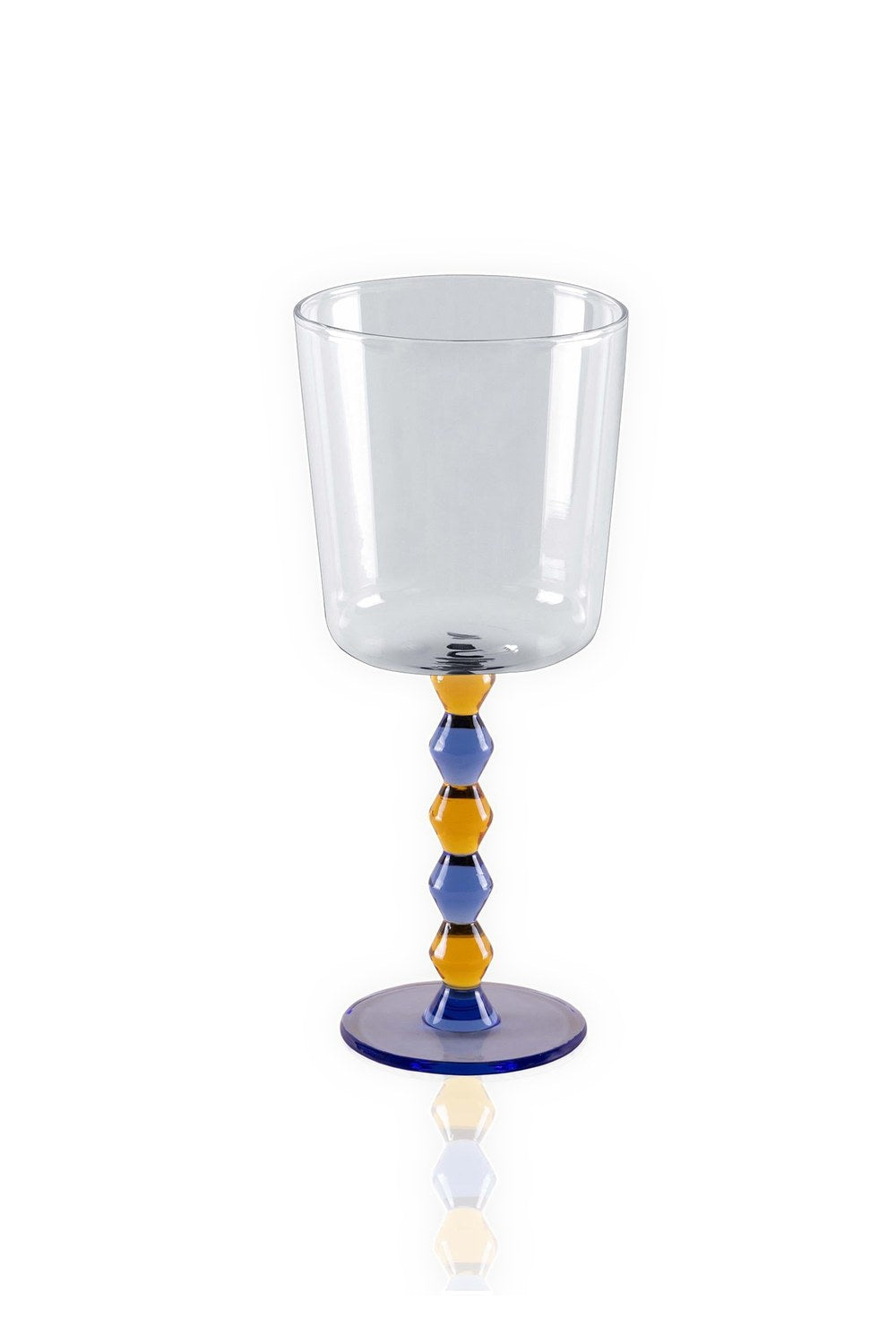 Bead Şarap Kadehi, Mavi, 300 Ml - 0