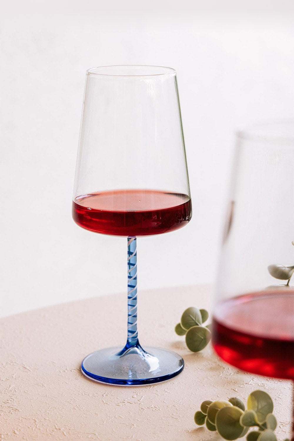 Edera Şarap Kadehi, Mavi, 500 Ml - 1
